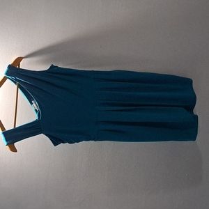Calvin Klein Asymmetrical Blue Dress